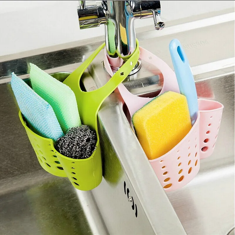 

Adjustable Kitchen receive a basket of soft plastic basket multi-function leaking Kitchen Receiving Decoration