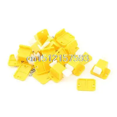 

10 Pcs Plastic Prototype Test Fixture Latch Yellow White for PCB Board