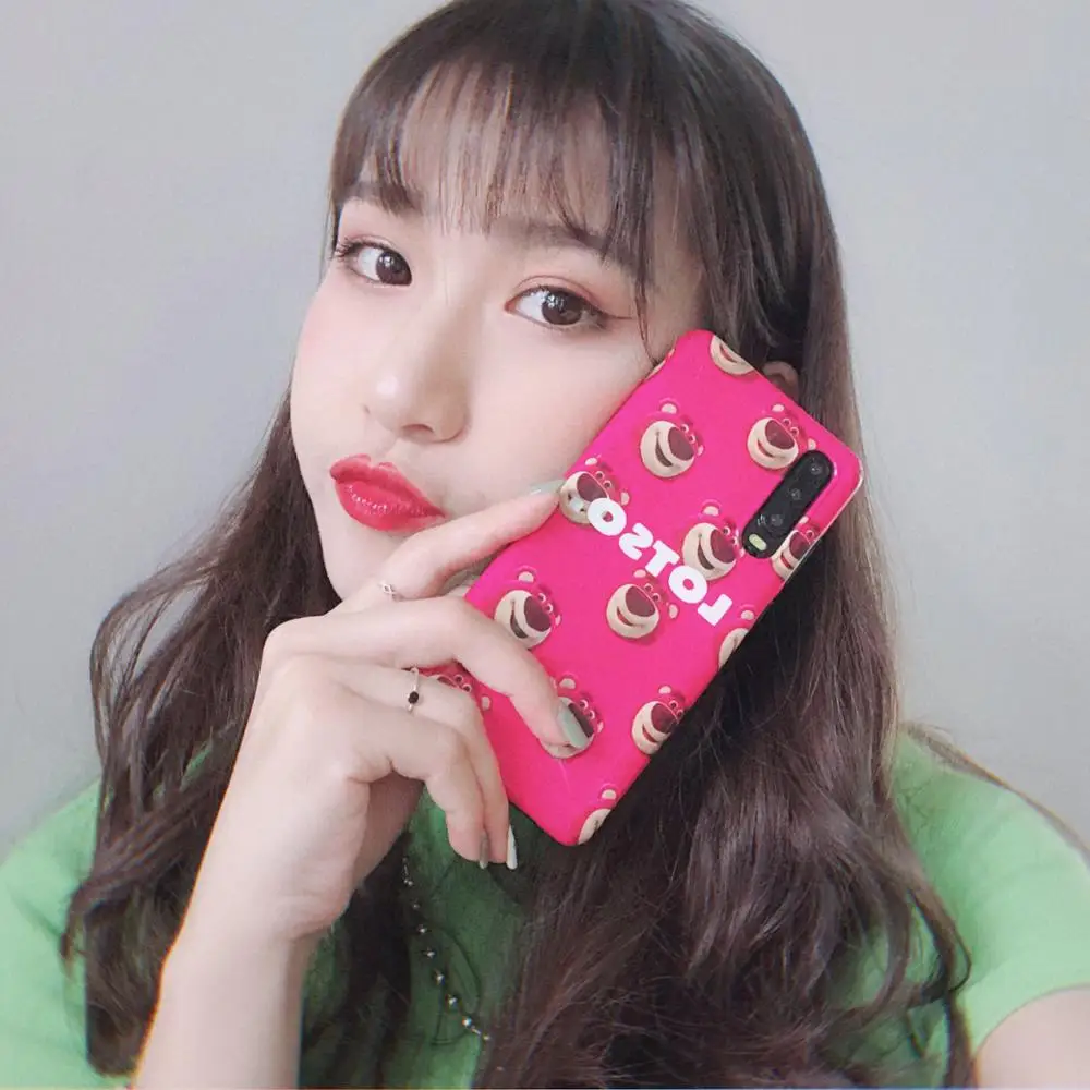 

for Huawei P20/Pro Nova3E/3/3i/4 Mate10/10Pro Honor10 Honor 9i Mate20/20Pro P30/30Pro IMD Glossy Lotso Huggin Bear Phone Case