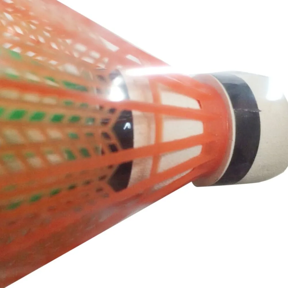 12 unids/set portátil colorido bádminton plástico Durable Shuttlecock deporte al aire libre accesorios gimnasio Fitness bolas piezas