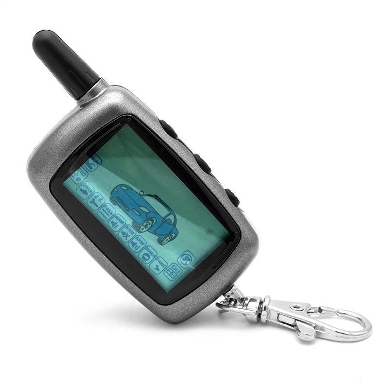 

2-way LCD Remote Controller Key Fob, Tamarack for Russian Version Vehicle Security Two way Car Alarm System Twage Starline A6