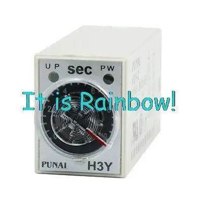

Free Shipping DPDT 8 Pin Terminals 10s Sec Seconds H3Y-2 Time Delay Relay AC 110V