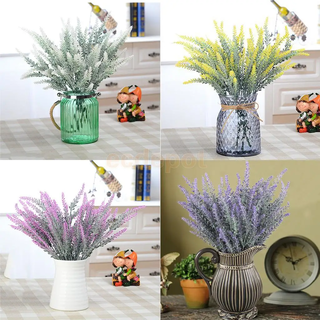 Artificial Flowers Lavender Bouquet Artificial plant for Home Decor ...