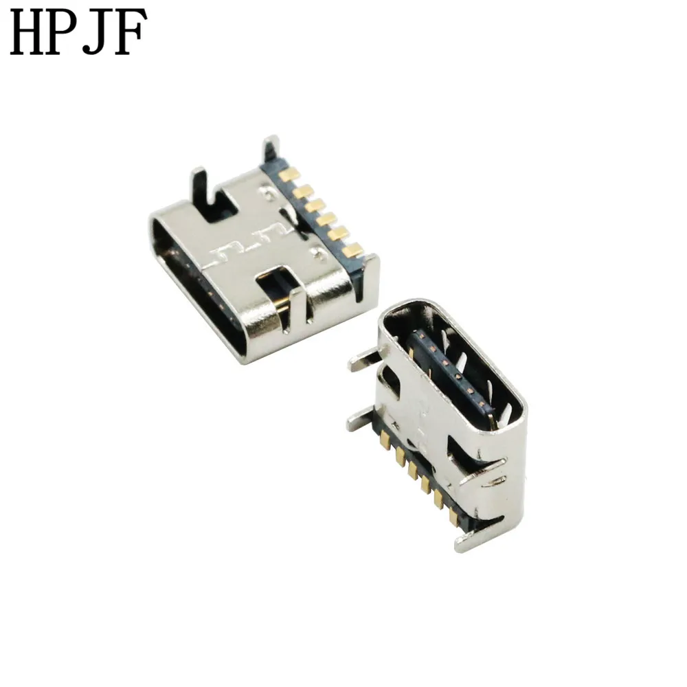 10 шт. TYPE-C USB SMD муфтовый стыковочный переводник 6 P 6-контактный переходник с