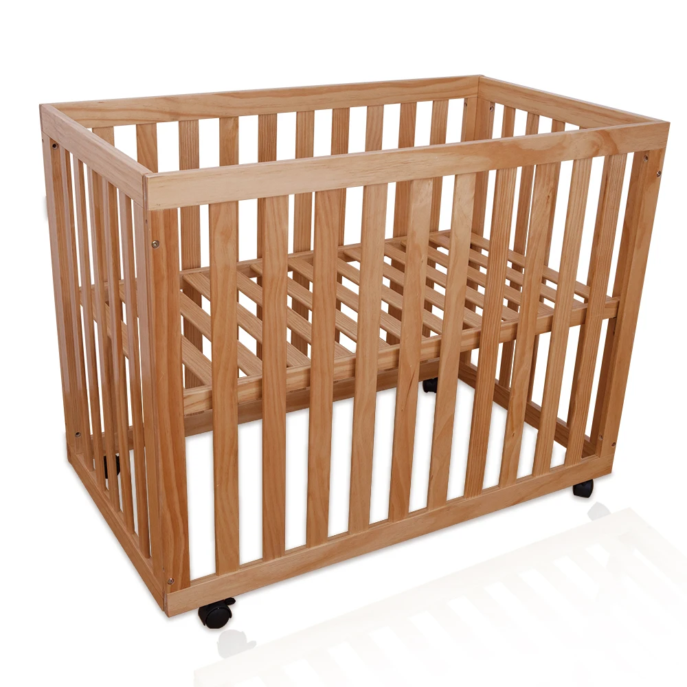 

Baby Bed Multifunctional Baby Cribs High Quality Wood Adjustable Cribs For Infants Safe Bed Side Bed With Wheels Babybett Cots
