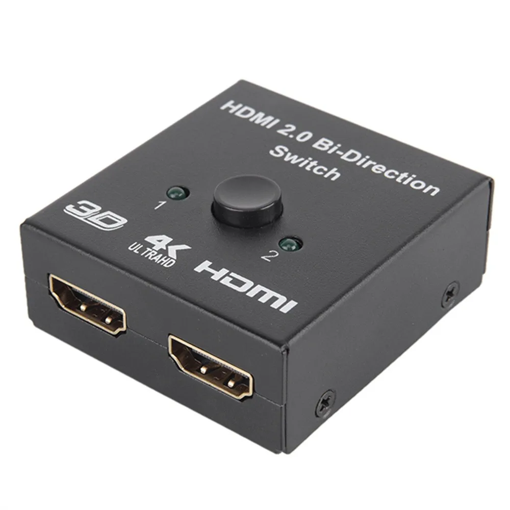 Двухнаправленный Переключатель HDMI 2x1 или 1x2 Splitter селектор 3D 4 K HDCP 2,2