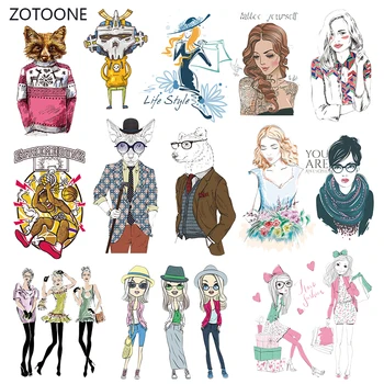 

ZOTOONE Applique Stripes Patches Iron on Transfer Patch for T-shirts Fashion Girl Kid Clothing DIY Thermo Stickers on Clothes G