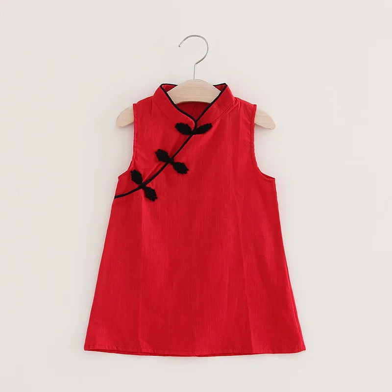 Коллекция года, летние платья для девочек детское элегантное платье принцессы милый сарафан без рукавов Одежда для детей возрастом 2, 3, 4, 5, 6, 7, 8 лет - Цвет: RS0011-03