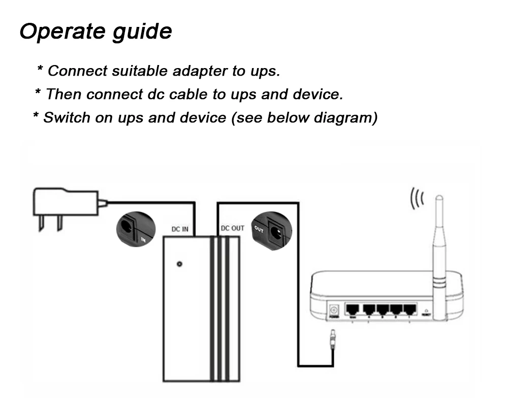 Батарея резервного копирования портативные мини-ИБП 5v источник бесперебойного питания для системы наблюдения камеры безопасности