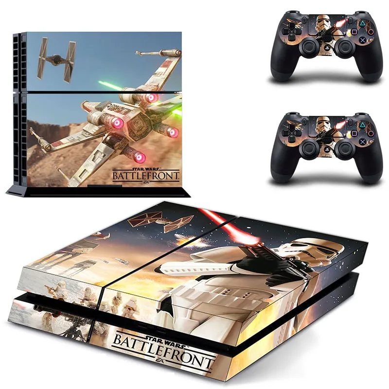 Star Wars виниловые наклейки на кожу Крышка для sony PS4 Игровые приставки 4 консоли и 2 контроллера», «The Force Awakens» Стикеры