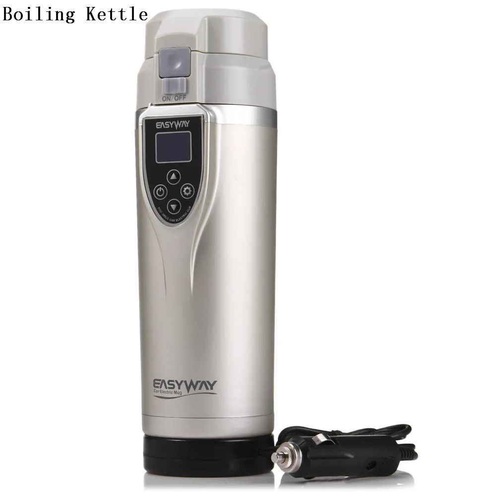 

Popular 350ML Portable Original New Car Auto Heating Adjustable Temperature Car Boiling Electric Kettle Boiling Vehicle contigo