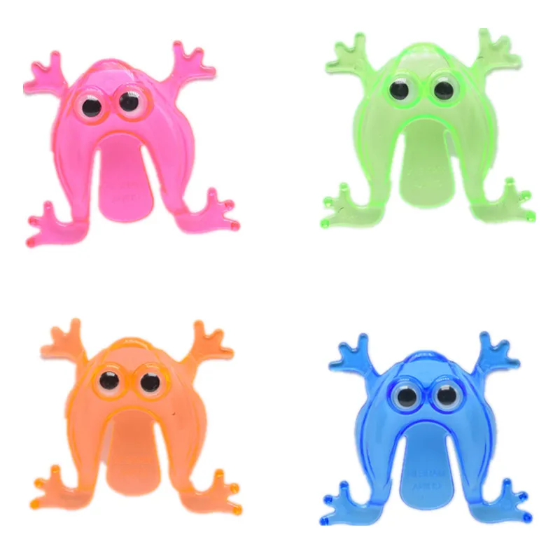 10PCS Game frog Toy 4.3*4.3cm Jumping Frog Hoppers Kids Party Favor Birthday Party Toys for Girl Boy Goody Bag Pinata Fillers