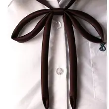 10 шт./лот! сезон весна-лето; женские мягкие однотонные галстуки-бабочки для студентов и студентов; школьные галстуки-бабочки; аксессуары для японских студентов