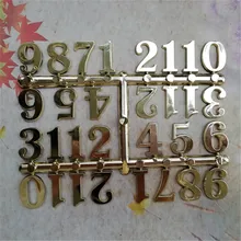 20 наборов 2,5 см пластиковые часы цифры золотые арабские цифры часы аксессуары