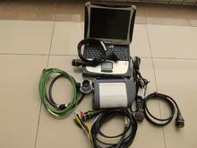 mb star c4 diagnostic tool with hdd installed in cf19 laptop ram 3g software newest version 2018.03 ready to use