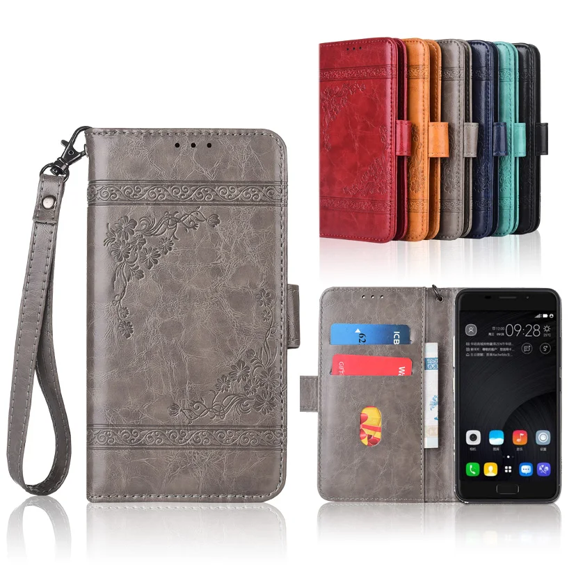 

Wallet case for ASUS ZenFone 4 Max Pro ZC554KL Flip case with Strap,100% special PU leather embossing flower book case