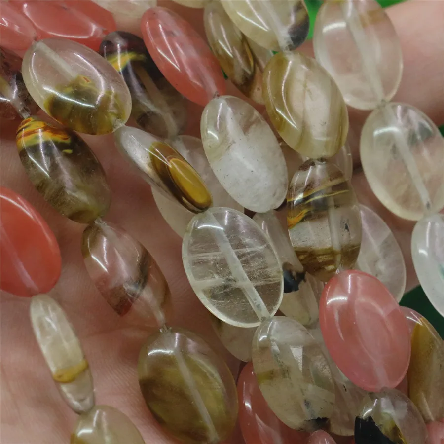 

Natural 13x18mm Watermelon Tourmaline Beads Stone Cute Pink Crystal Jewelry Making Women Accessories Loose Beads 15inch Y79