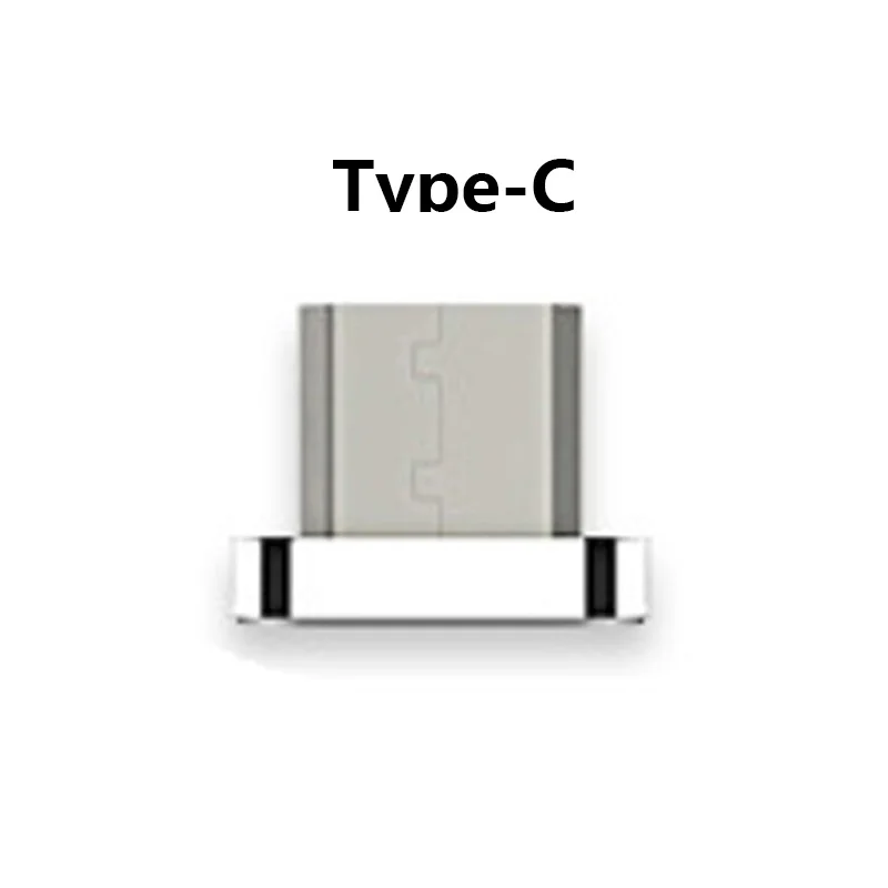 Зарядный кабель, магнитное зарядное устройство, USB кабель для передачи данных, для IPhone, Micro usb type C, для мобильного телефона, быстрая зарядка, магнит, зарядное устройство, USB кабель, 3 разъема - Тип штекера: For Type C