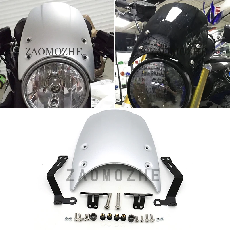 

motorcycle ABS Plastic Wind shield Windshield Windscreen Headlight fairing For BMW R NINE T 2014 2015 2016 2017 R9T R NINET