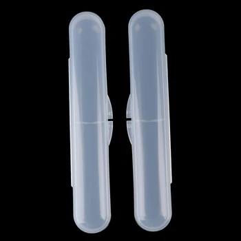 

2pcs/lot Baby Toddler Silicone Food Grade Spoon Box Kids Storage Case Box Holder for Baby Spoon Travel Transparent Storage Box