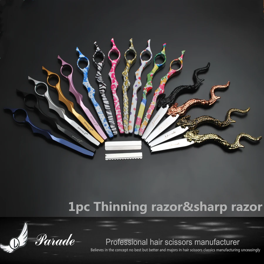 Горячие острые лезвия и истончение бритвы ножницы для парикмахерских бритв