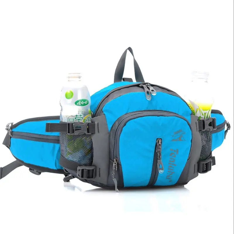 Мужские сумки TanLuHu, Модель, многофункциональные, спортивные, на открытом воздухе, для велоспорта, на плечо, с карманами, водонепроницаемый, поясной рюкзак - Цвет: Синий цвет