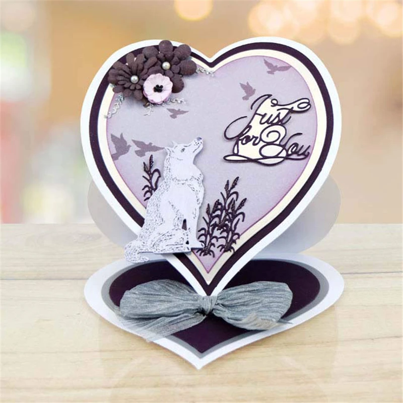 

YaMinSanNiO Wolf Metal Dies Cutting Dies Scrapbooking Embossing Dies Cut Stencils Cards Craft Dies for New 2019