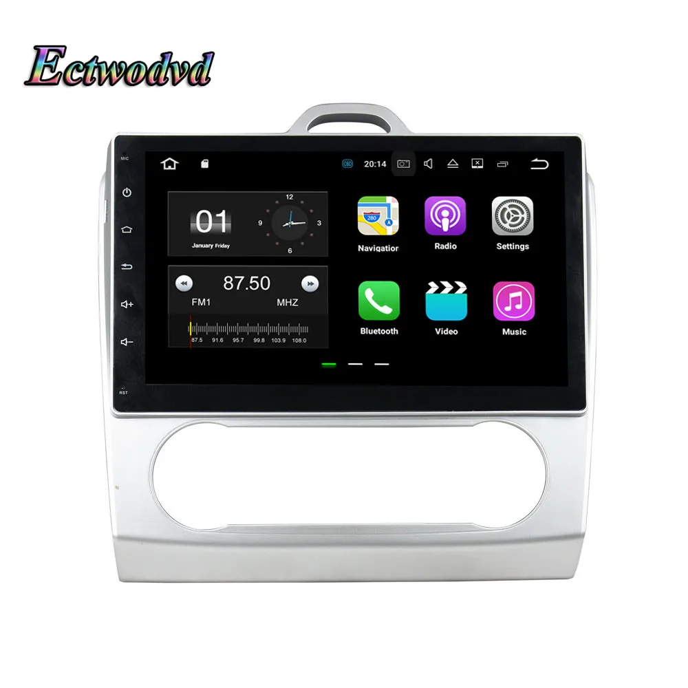Clearance Ectwodvd Octa Core 4G RAM 64G ROM Android 9.0 Car Multimedia DVD Player GPS HeadUnit for Ford Focus 2007 2008 2009 2010 2011 AT 14