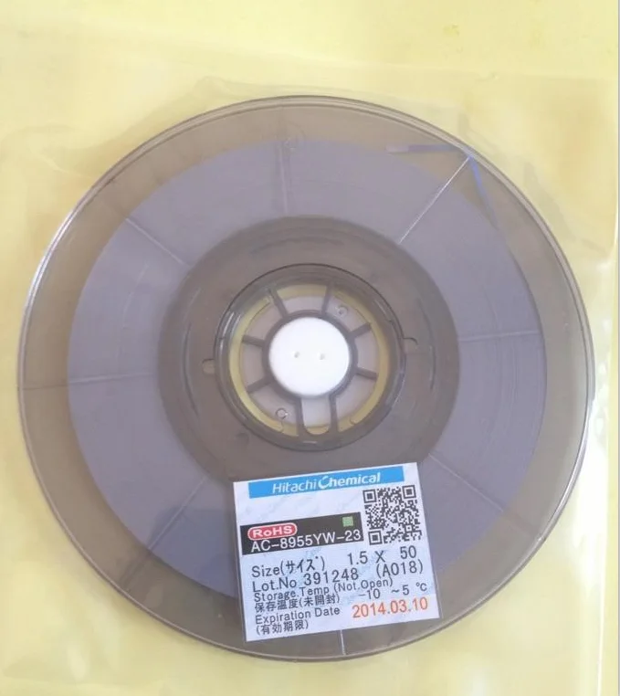 Оригинальный AC-8955YW W2.0mm L50m 2 0 мм * 50 м ACF проводящей пленки анизотропной клей пленка