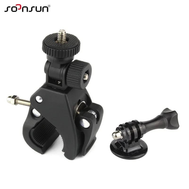 SOONSUN держатель штатива на руль мотоцикла для GoPro Hero 9 8 7 6 5 4 3 2018 Yi DJI OSMO
