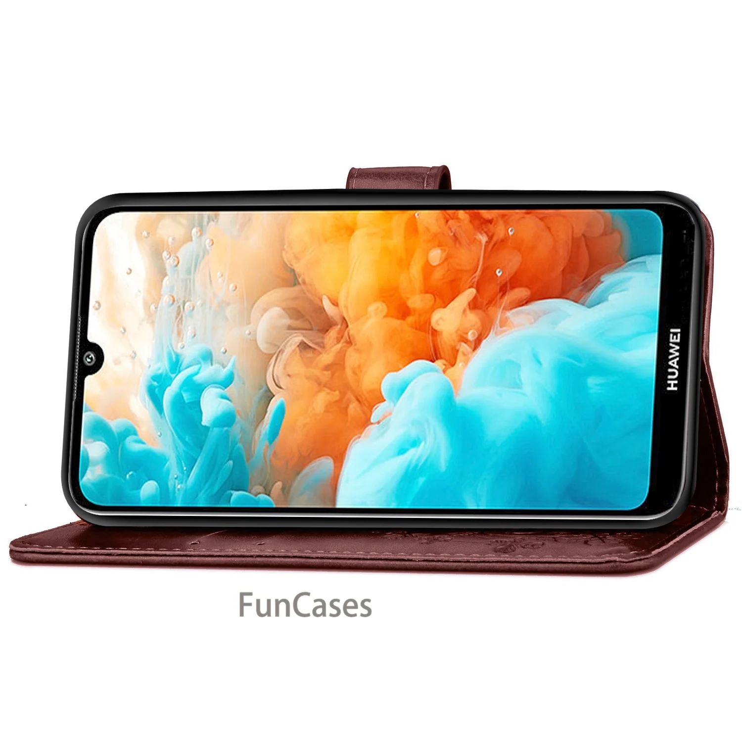 Флип кожаный чехол для Fundas huawei Y6 2019 (2019) Coque Y 6 Prime Чехол книжка мобильного