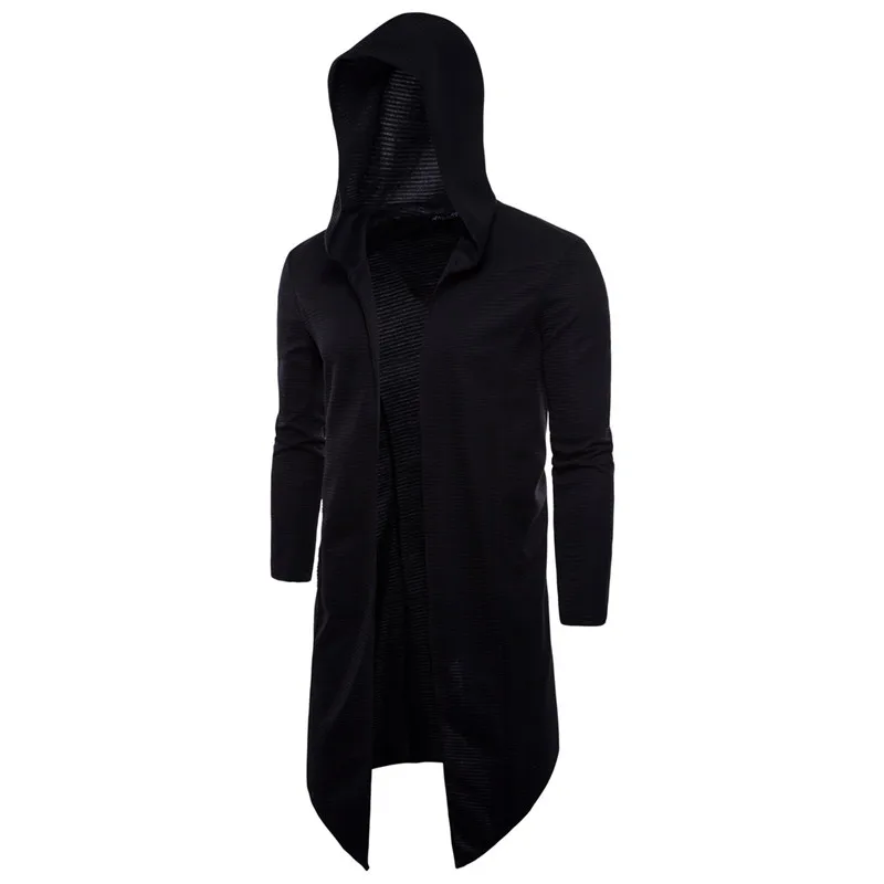 men Trench Coat Spring Fashion Casual Long Windbreaker Slim Fit Trench Coat Plus Size Men open stit