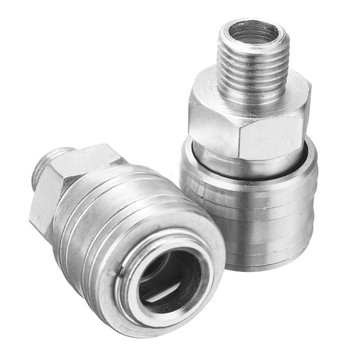 2pcs Europe Air Line Hose Quick Connectors 1/4 BSP Male Coupling Connector Female Compressor Connector Fitting