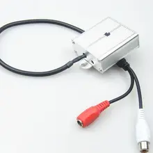 Высококачественное наблюдение RCA CCTV Микрофон Звук монитор Звук RCA пикап