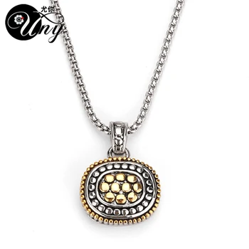 

UNY Brand Necklaces Pendants Fashion Jewelry Pendant gilding Choker Necklaces Pendants Retro style Jewelry Round Pendant
