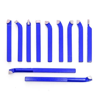 

11pcs Carbide Tip Tipped Cutter Tool Bit Cutting Set For Metal Lathe Tooling Welding Type Lathe Bits Tungsten Carbide Tips