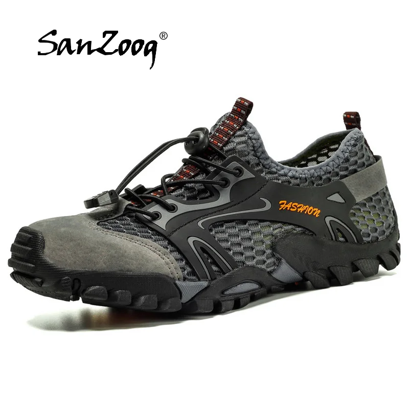 Sanzoog летняя походная обувь мужская обувь для пешего туризма Водонепроницаемая противоскользящая обувь для скалолазания горного трекинга Outventure