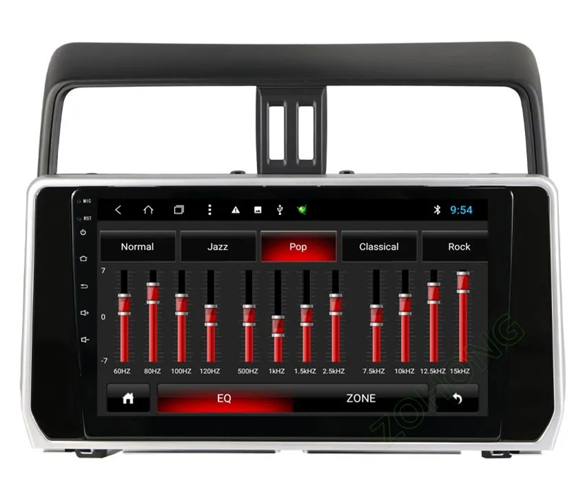 Discount 2.5D 10.2 inch Octa 8 Core 2G+32Gb Android Car DVD Player for Toyota Land cruiser Prado 150 2018 2019 autoadio GPS Navigation BT 27