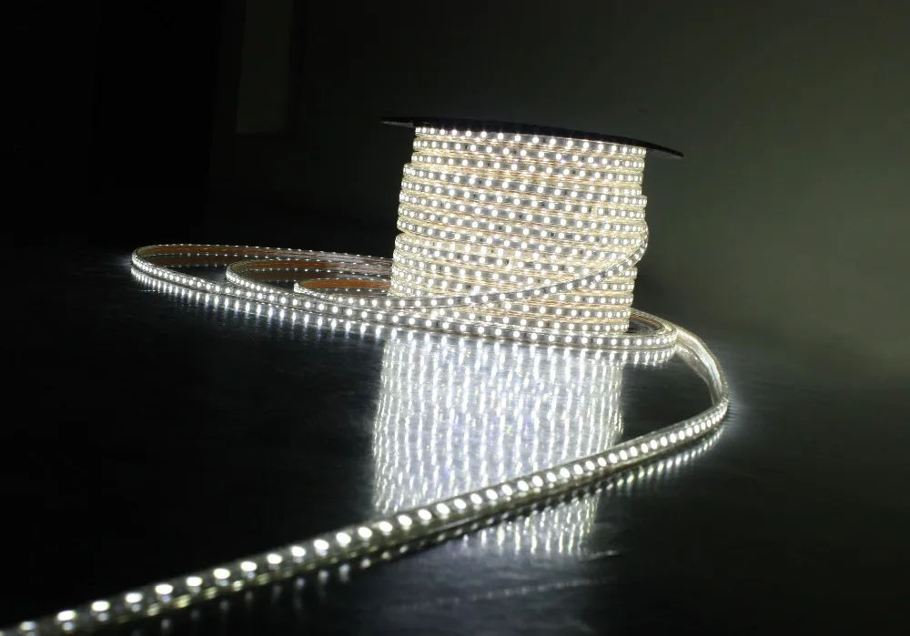 

10m/lot SMD 5050 flexible led light strip 220V with Power Plug, 60leds/m led tape free waterproof shipping new Year decoration