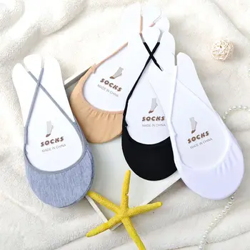 

1 Pair Women Cotton Soild Half Sole Cover Invisible Sock Slippers Breathable Summer Style Girls Female Socks