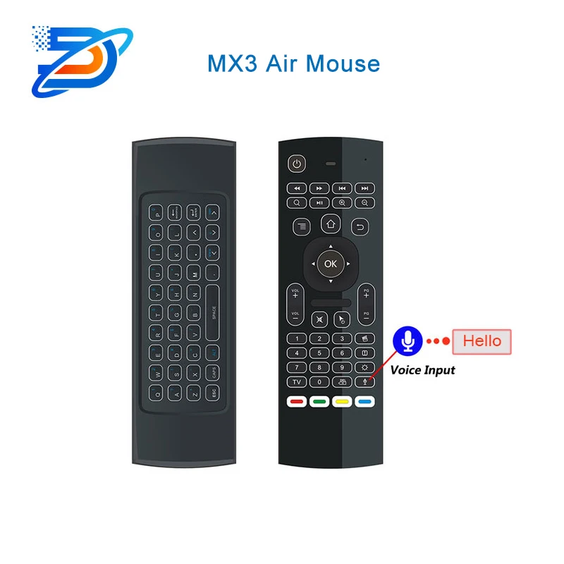 MX3 Air Mouse подсветка опционально мини клавиатура 2 4G пульт дистанционного