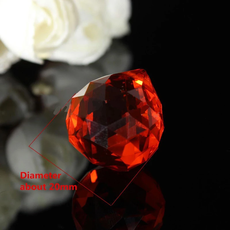 8Pcs Crystal Chandelier Parts Haning Glass Prisms Rainbow Suncatcher Pendants for Light Lamp Chandelier Pendants