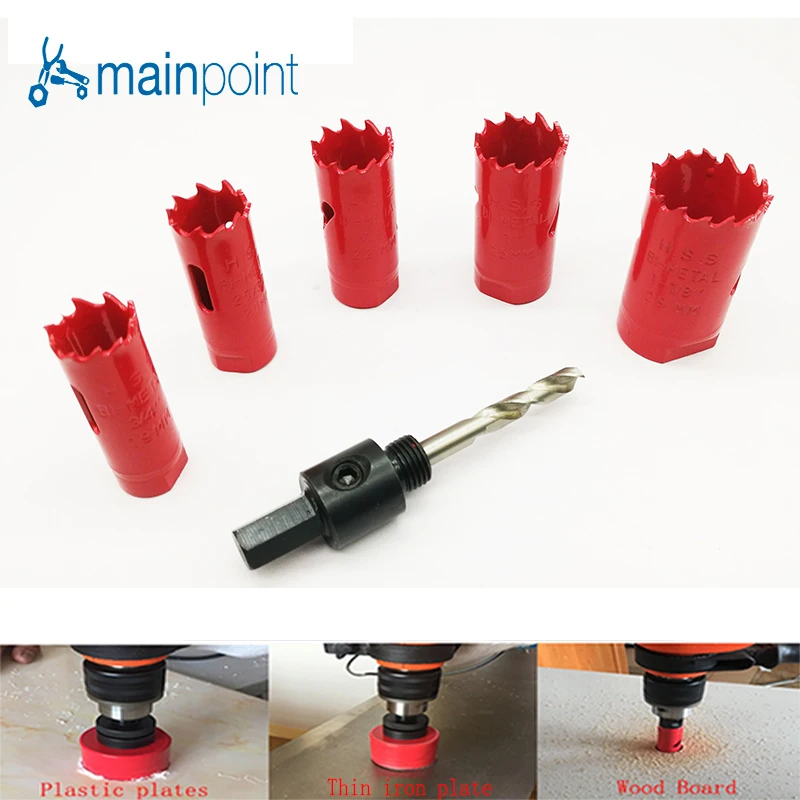 

Mainpoint HSS Bi-metal M3 Hole Saw Carbide Drill bit For Metal working Machine Center Drill Bit Cutting Metal Steel Hand Tools