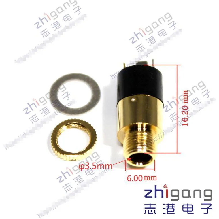 

Original new 100% gold Plated 3.5mm socket AUX headphone socket 3.5 audio video socket 3.5 vertical dual channel socket