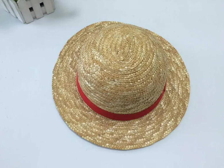 Одна деталь Луффи Аниме Косплей Canotier Plage Chapeau мужчина женщина Хэллоуин шляпа