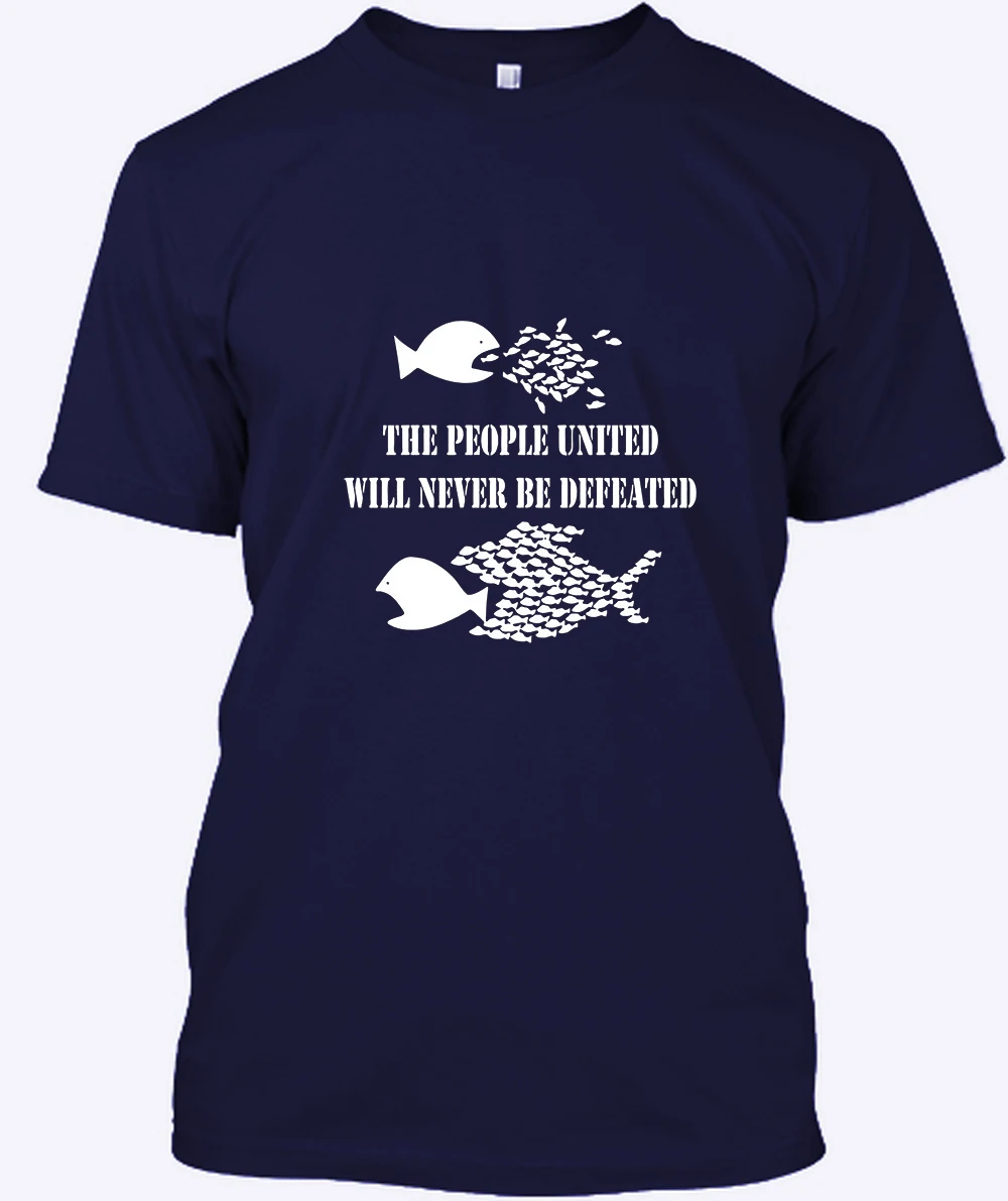 

People United Never Defeated Anarchy Anarchist Revolution Graphic Tee T-Shirt Mens Shirts Short Sleeve Trend Clothing DZVJTFQI