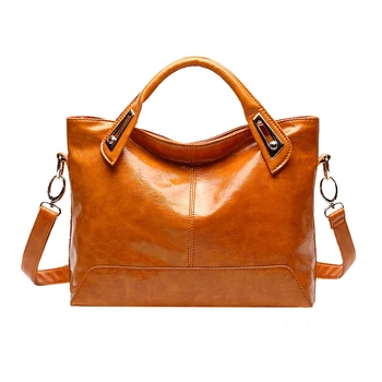 

Hot sale 2019 Fashion Women Leather Handbags ladies Shoulder bags tote Bag female Retro Vintage Messenger Bags WH46