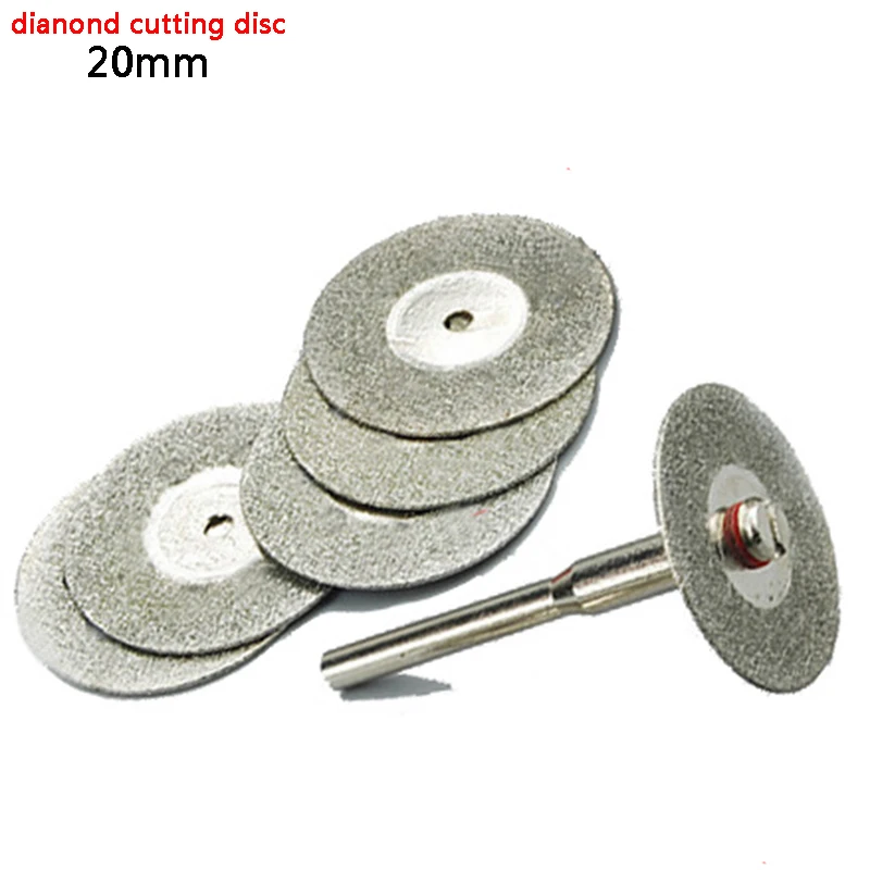 10 шт. 20 мм Мини отрезной диск алмазный диск колеса алмазного шлифовального Ротари инструмент пильный диск абразивных для Dremel