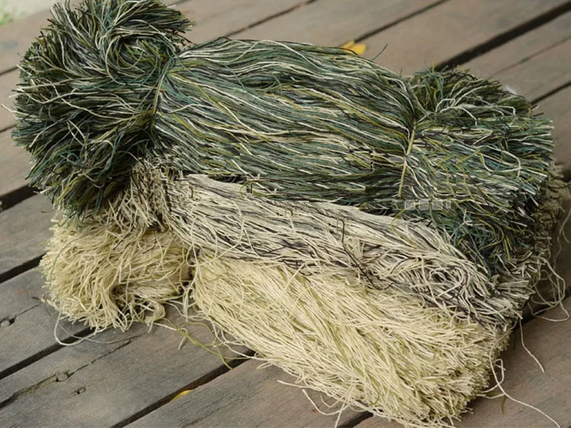 Пряжа камуфляж DIY украшения Ghillie костюм Открытый CS поле Охота Стрельба Пейнтбол джунгли пустыня боевой тактический комплект 1 сумка