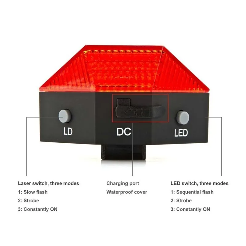 Laser Rear Light Diamond Bright Taillight 8